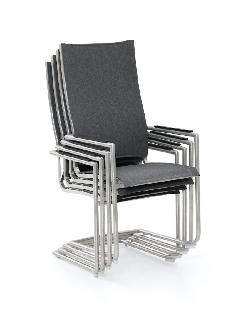 Edelstahl Sessel Bern – Bild 2