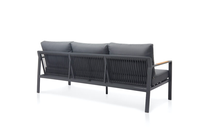3er Sofa Salzkammergut mit Teak-Armlehnen – Bild 3